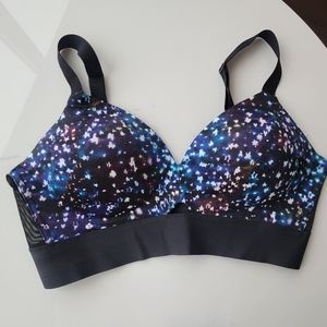 Spanx cosmic pattern bra size L - can be used as swim top!